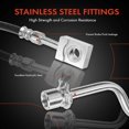 thumbnail image 4 of A-Premium Rear Passenger Brake Hydraulic Hose Compatible with Chevy, GMC and Isuzu Models - C6500/C7500 Kodiak, T6500/T7500, C6500/C7500 Topkick, FTR, FVR, HTR, HVR - Replace# 8103693550, 4 of 9