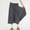 *Gray, variant on ClodeEU Women's High Waisted A Line Culottes with Elastic Waistband,Casual Loose Fit Pant Skirt Khaki,Womens Plus L