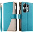 thumbnail image 2 of Funda cartera GANGXUN para Xiaomi Poco M6 Pro 4G , cuero PU con tarjetero, cremallera, correa de mano, soporte y protección 1230°, 2 of 6
