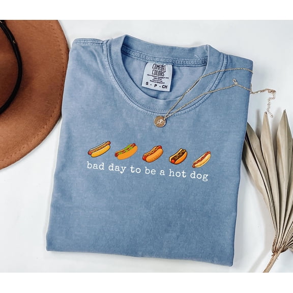 Hot Dog Shirt Bad Day to Be a Hotdog Funny Retro Hotdog 4th of July Shirt Memorial Day Shirt Labor Day Shirt USA Shirt