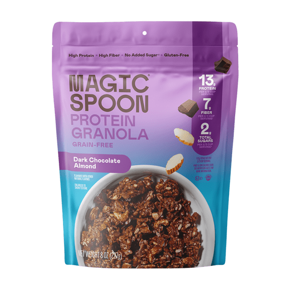 Magic Spoon Protein, Dark Chocolate Protein Granola, 8oz Bag