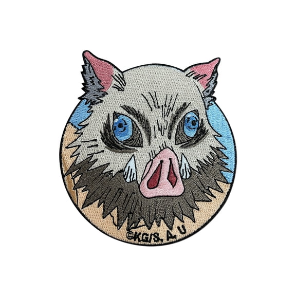 Demon Slayer Inosuke Hashiriba Patch Anime Character Embroidered Iron On