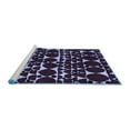 thumbnail image 2 of Ahgly Company Machine Washable Indoor Square Abstract Blue Modern Area Rugs, 6' Square, 2 of 4
