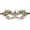 A001- Gold, variant on Half Face Party Mask, Lace Masquerade Mask, Gold Masquerade Mask for Women, Carnival Mask for Women, Colorful Gradient Hollow Out Design, 9X4.5 in Size, Fitted with Adjustable