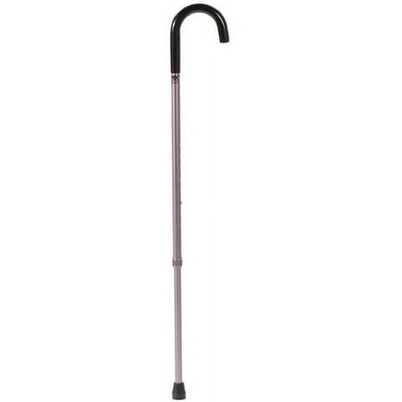 Carex Black Pewter Adjustable Round Walking Cane for All Occasions, 250 lb Weight Capacity