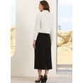 thumbnail image 3 of DARING DIVA Women's Notched Collar Long Sleeve Suit Jacket Casual Blazers M White, 3 of 6