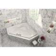 thumbnail image 2 of Malibu Home Puka Whirlpool/Massaging Air Jet Bathtub 59"x 59"x 19" in White, 2 of 5