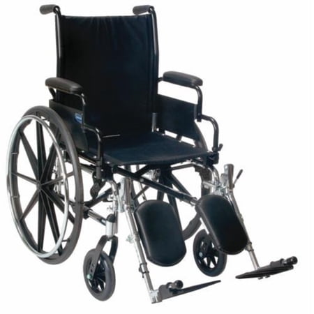 Invacare - 9000 SL - Manual Wheelchair - Desk-Length Armrest with Elevating Legrest - 18" x 16" Seat - Black