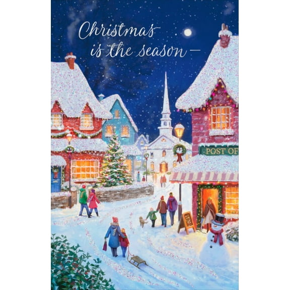 Card-Boxed-Christmas-Christmas Is The Season-Village (Pack Of 18) (2024)