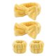 thumbnail image 1 of Muñequeras de toalla, diadema para el pelo, muñequera para lavado de cara para mujeres y niñas, maquillaje para evitar que los líquidos se derramen por los brazos, 1 of 6