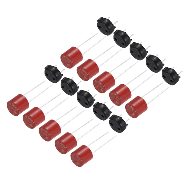 Uxcell 10Ensemble Micro Fusible Miniature Rond à Coup Lent avec Support pour Pièces Électroniques Réparation PCB LCD, T-3.15A 3.15A 250V, Rouge