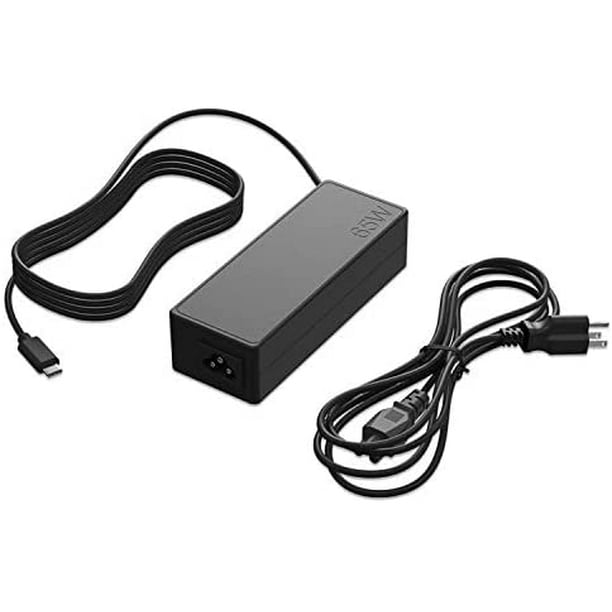 Chargeur adaptateur secteur USB Type C 65W 45W, chargeur USB-C pour  ThinkPad T480 T480s T490 T490s T580 T590 X280 E480 E485 