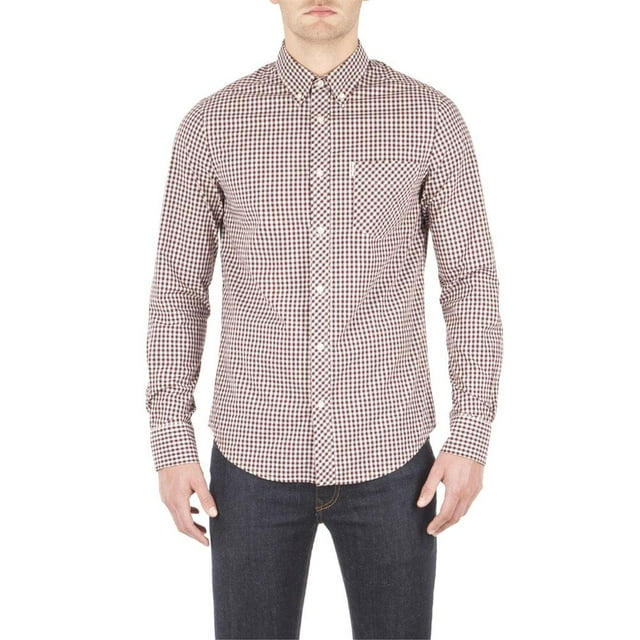 Ben Sherman - Chemise à Manches Longues à Carreaux pour Hommes