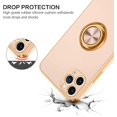 thumbnail image 2 of AmPm iPhone 11 Pro Case, iPhone 11 Pro Phone Case Ring Holder Edge Plating Rotation Kickstand Soft Silicone TPU Bumper Women Girls Shockproof Protective Case Cover for iPhone 11 Pro, Black, 2 of 8