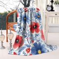 thumbnail image 2 of Pioneer Flower Blanket,Comfortable Soft Flannel Throw Blanket,All Season,Warm Lightweight Blankets for Sofa Bed Couch Living Room Chair,60"x80"(150x200cm), 2 of 4