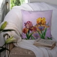 thumbnail image 3 of Carolines Treasures BB7445PW1414 Purple and Yellow Iris Fabric Decorative Pillow  14Hx14W multicolor, 3 of 4