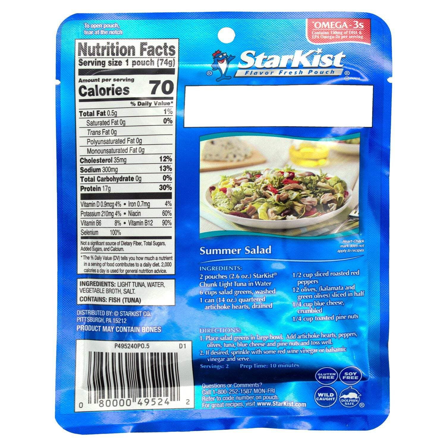(24 pack) StarKist Tuna Creations, Hickory Smoked, 17g Protein, 2.6 Ounce Pouch