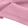 thumbnail image 4 of CPNG Girls and Boys 2 Piece Short Set Kids Summer Outfit Solid Color Short Sleeve T-shirt Elastic Waist Shorts Set(Pink,11-12 Years), 4 of 7