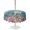 Lake Blue Light Brown, variant on Outdoor Tablecloth with Umbrella Hole for Patio/Picnic/Party/Camping, Turtle Coastal Waterproof Table Cloth Round Cover Washable, Nautical Ocean Summer Beach Coral Octopus (Dia 54")