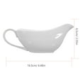thumbnail image 2 of 1pc Home Ceramic Gravy Boat Saucier Sauce Jug Seasoning Storage Container, 2 of 8