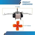 thumbnail image 3 of Evaporator Fan Motor for Refrigerator Replaces Whirlpool 482731 4318001 4389140 8537621 0056721, 3 of 3