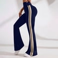 thumbnail image 4 of Pants for Women High-Waisted Casual Yoga Pants Elastic Sports Flare Pants, 4 of 9
