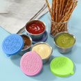 thumbnail image 3 of 40ml Stainless Steel Sauce Cup Leakproof Silicone Lid Reusable Dip Container for Lunch Boxes BPA-Free Condiment Holder, 3 of 8
