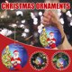 thumbnail image 5 of Adornos navideños Tarjeta colgante de madera de Navidad Decoración de árbol de Navidad de madera de doble cara Wmkox8yii gf9142, 5 of 8