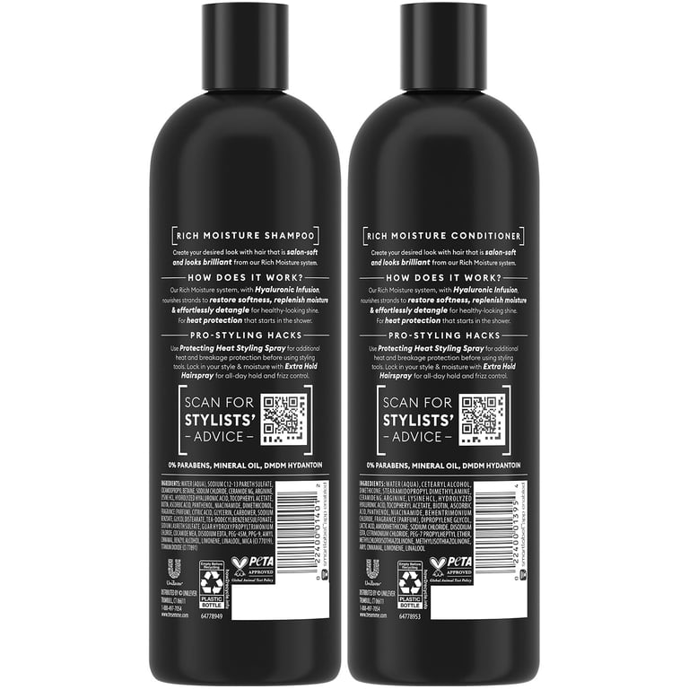 TRESemmé, Shampoo and Conditioner Set, Rich Moisture, 16.5 Fl Oz