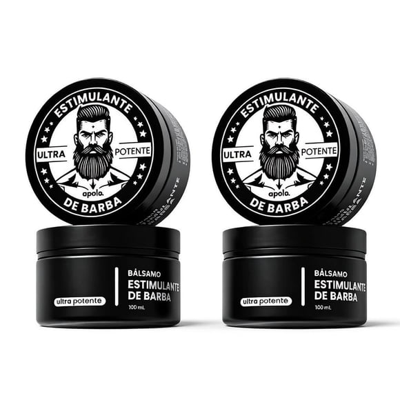 2PCS Bálsamo para Crecimiento de Barba Ultra Potente – 100mL para Hombres con Barba Escasa
