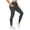 09# Dark Gray, variant on Women's High Waisted Tummy Control Workout Leggings 7/8 Length Ultra Soft Yoga Pants Navy XXL