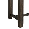 thumbnail image 5 of Bowery Hill Upholstered Smokey Walnut Bar Table Set Rectangular USB Ports 60"x20"x36" Unassembled, 5 of 20