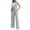 Grey, variant on EHQJNJ Pant Suits for Tall Women Elegant Solid Color Suit Vest Tank Cardigan Pockets Tops Wide Leg Pants Suit 90S Outfits for Women Plus Size Print Pants Sets Women 2 Piece Outfits Dressy Summer