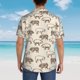 thumbnail image 4 of Balery Vintage Farm Pigs Camisas hawaianas de manga corta para hombre, camisas playeras de corte holgado, camisas de vacaciones con botones,XX-Large, 4 of 7