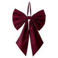 thumbnail image 2 of Christmas Large Red Bow Decor Giant Ribbon Bow, 9.8 x 7 Inch Holiday Tree Topper Ornament for Christmas Decorations Indoor Wedding Party Wall Door Room Display, 2 of 5