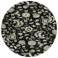 thumbnail image 2 of Addison Rugs Chantille Indoor/Outdoor Transitional Geometric, Abstract Black Washable Round Rug, 8' x 8', 2 of 6