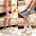 thumbnail image 2 of Non-Slip Toddler Grip Socks with Anti Skid Soles, Unisex Cotton Crew Ankle Socks for Baby Boys Girls Kids, 2 of 6