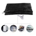 thumbnail image 3 of Mantón y abrigo de lana cálido con calefacción USB, manta calefactora eléctrica inteligente para el hogar, manta calefactora, invierno eléctrico negro, 3 of 5