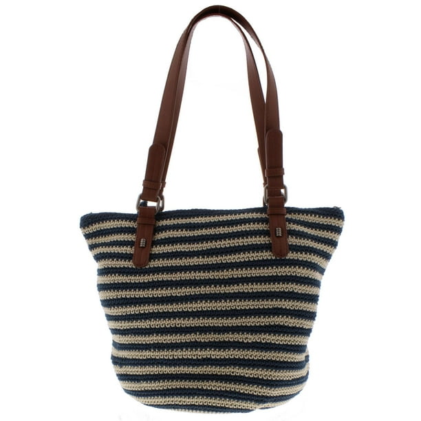 The Sak - The Sak Womens Silverwood Crochet Striped Shopper Handbag ...