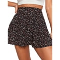 thumbnail image 6 of Yuemengxuan Women's Lovely Sweet Summer Skirt, Floral Printed High Waist Dot Printed Dress, 6 of 9