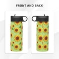 thumbnail image 3 of Yiaed Sunflower Leaves Print Water Bottle with Straw Lid, Stainless Steel Double Wall Insulated Water Bottle | Leak-Proof and Spill-Proof Water Bottle, 3 of 8