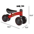 thumbnail image 2 of Ride On Mini Trike with Easy Grip Handles, Enclosed Wheels and No Pedals for Learning to Walk for Baby, Toddlers, Boys and Girls by LilÂ’ Rider (Red), 2 of 8