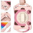 thumbnail image 4 of Dteck Shoulder Strap Case for Apple iPad 8th Generation 10.2" (2020),360° Rotating Hand Strap Kids Friendly Shockproof Cute Rubber Kickstand iPad 7th Gen 10.2" 2019 Protector Cover,Pink, 4 of 6