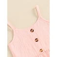 thumbnail image 5 of Bagilaanoe 2pcs Toddler Baby Girl Shorts Set Sleeveless Camisole Tops + Daisy Shorts 6M 12M 18M 24M 3T 4T Kids Casual Summer Clothes, 5 of 7