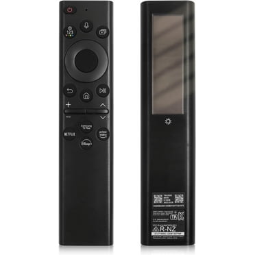 Solar Voice Remote for Samsung Frame TV, Samsung universal remote for smart tv, Solar Powered, Self-Charging TV Remote Control, USB-C Rechargeable,4 Shortcut Keys, Black