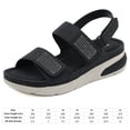 thumbnail image 2 of Sandalias de punta abierta para mujer cómodas sandalias de cuña plana antideslizantes para primavera y verano, 2 of 9