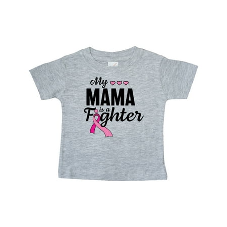 

Inktastic Breast Cancer Awareness My Mama is a Fighter Gift Baby Boy or Baby Girl T-Shirt