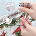 thumbnail image 6 of Christmas Highland Cow Shower Curtain, Cute Farm Animal in Tub Xmas Decor Shower Curtain for Bathroom, Rustic Holiday Waterproof Fabric with Hooks 72X72inch, 6 of 7
