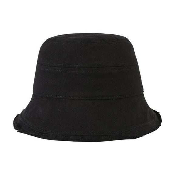 COCOpeaunt New Summer Women Denim Bucket Hat Vintage Washed Floppy Cap Wide Brim Foldable Fisherman Hats Outdoor Tourism Hat for Girl Gift