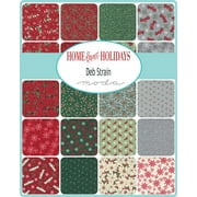 Home Sweet Holidays Moda Fat Quarter Bundle - 37 (Thirty-seven) 18x22 fat quarters, 1 (one) 24 x 44 panel by Deb Strain